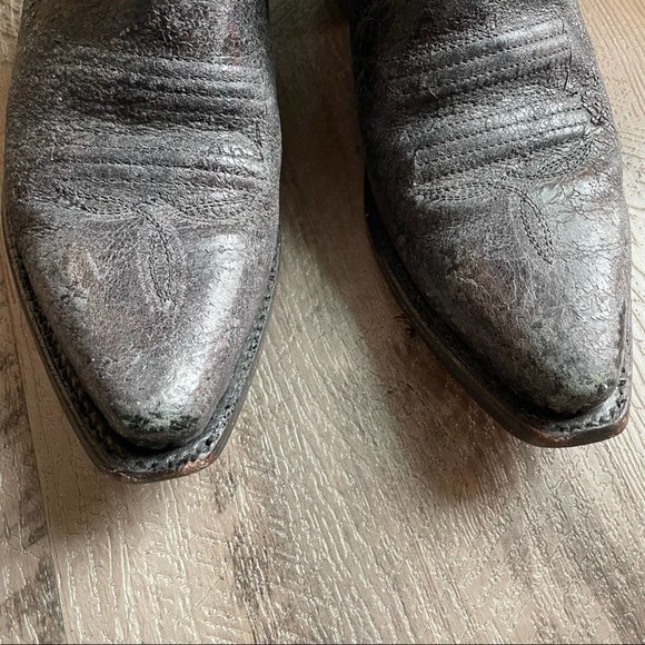 Safari exotic black leather boots size 8.5 - Picture 3 of 11